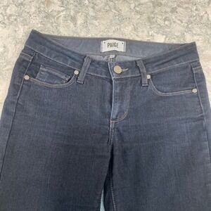 Paige Jeans Skyline Skinny 26 Dark Blue Mid Rise Stretch Denim Made in USA